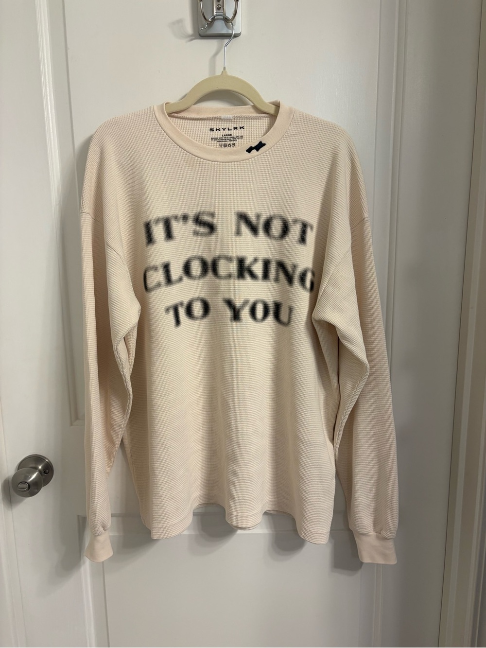 Justin Bieber Coachella Long-Sleeve Thermal Top - "It's Not Clocking To You"